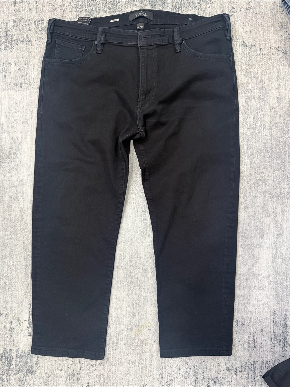 Men's Slim Straight Black Jeans